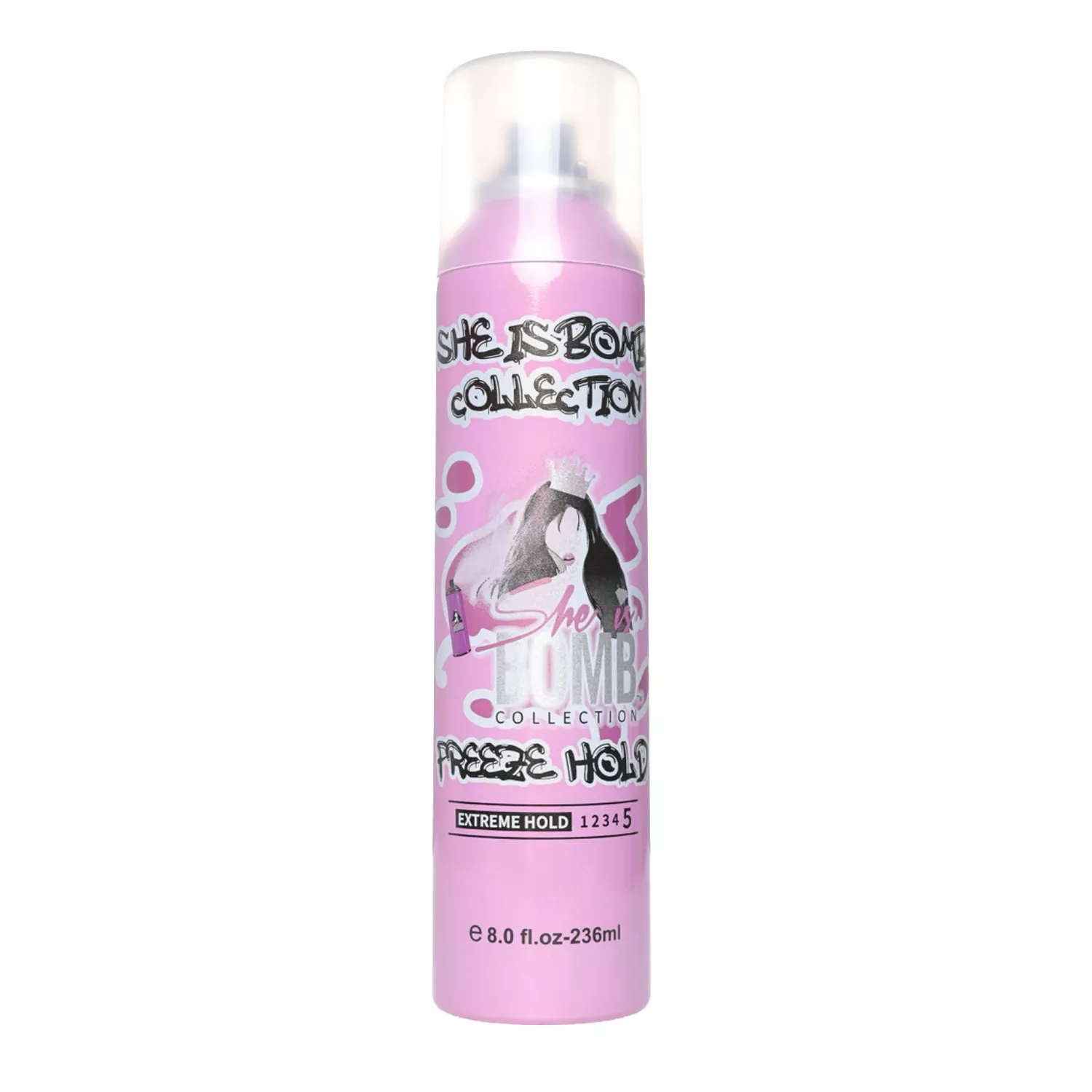 She Is Bomb Extreme Hold Freeze Hold Spray 8oz/ 236ml