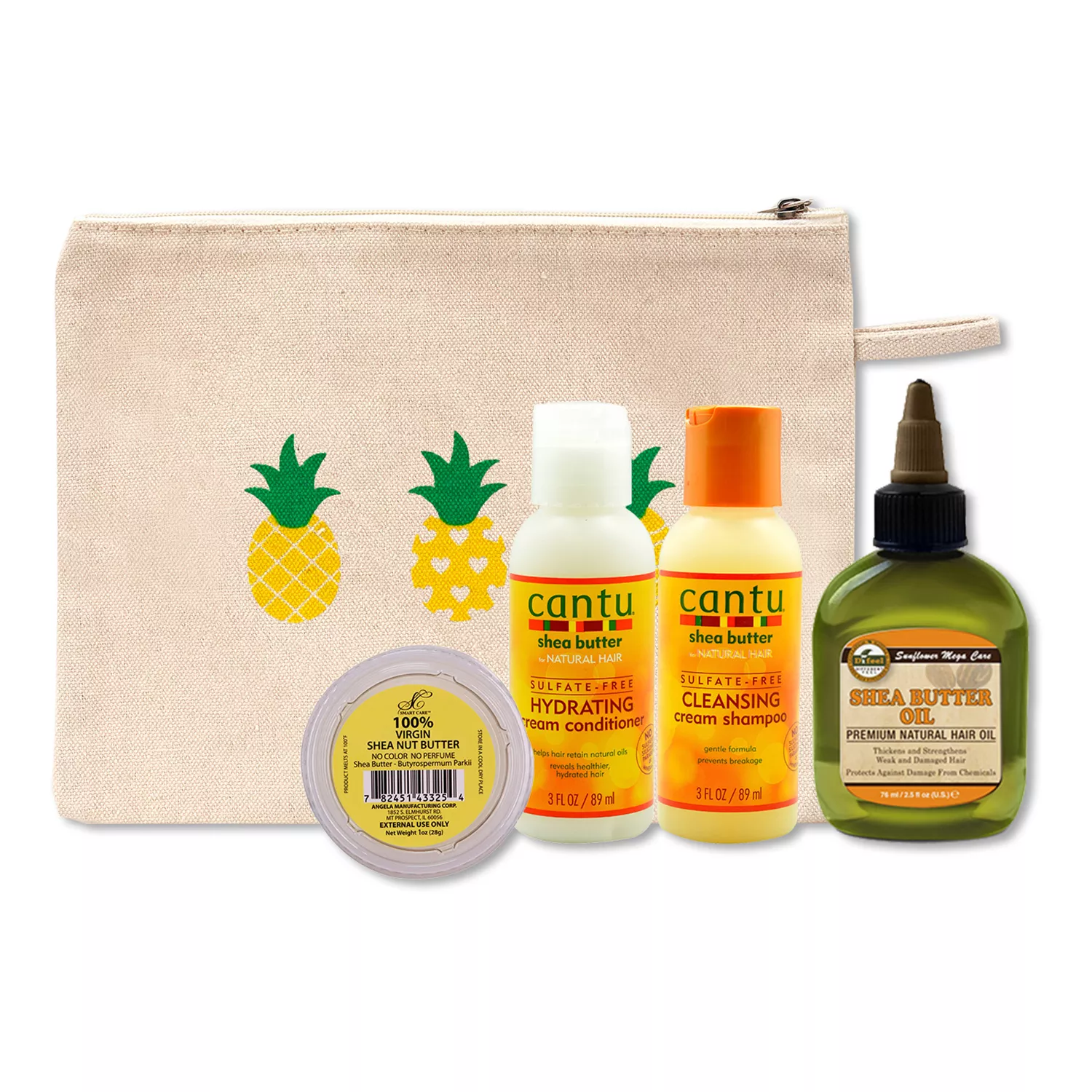 Shea Butter Hair & Skin Essentials 5Pcs Set