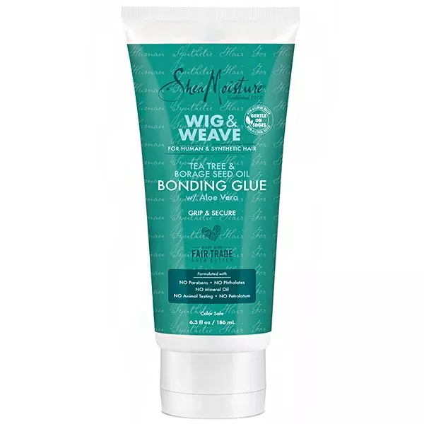 Shea Moisture Wig & Weave Tea Tree & Borage Seed Oil Bonding Glue 6.3oz