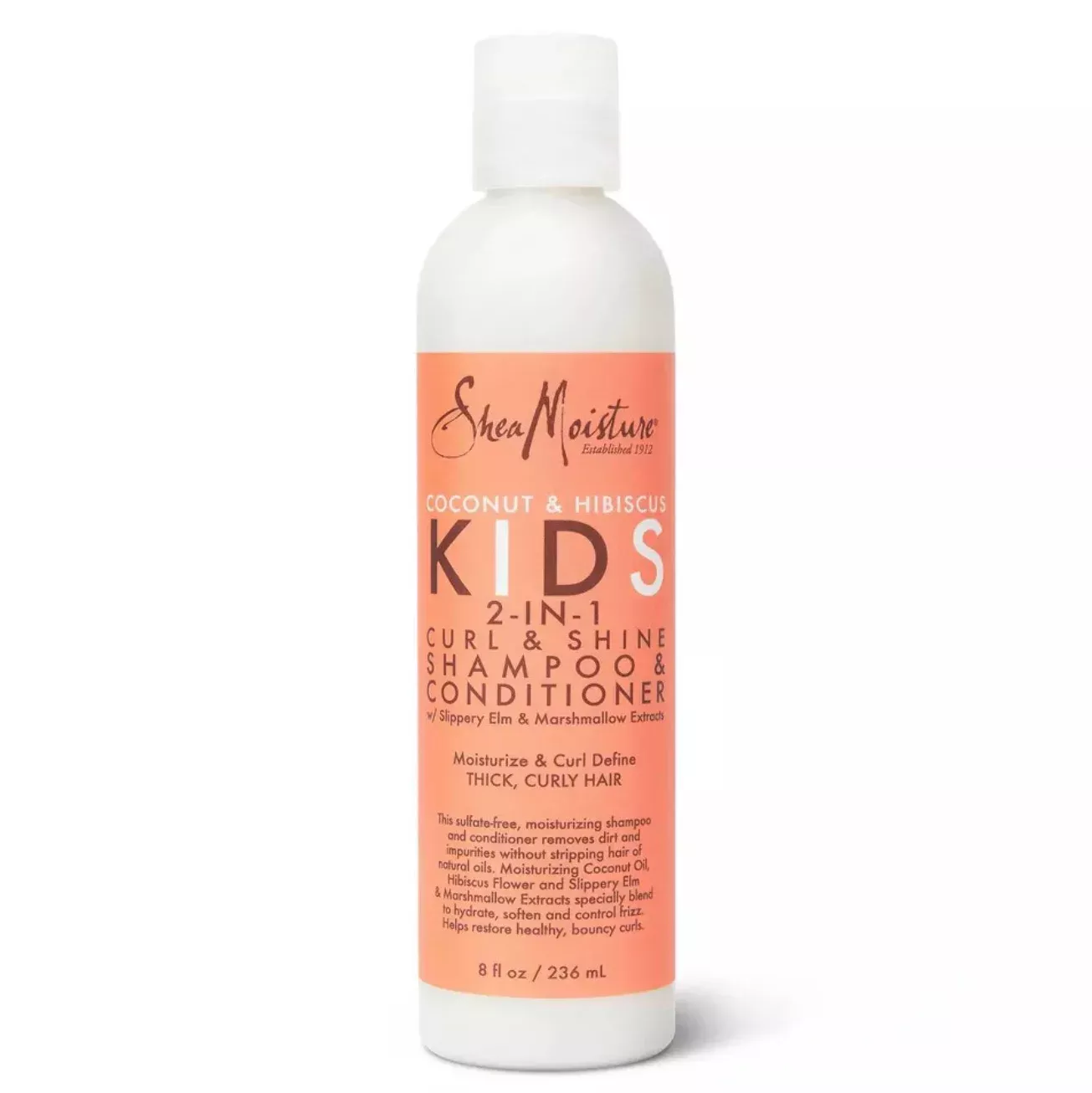 SheaMoisture Coconut & Hibiscus Kids' 2-in-1 Shampoo and Conditioner (8 oz)