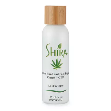 Shir-Organic Shira Peptide Hand And Foot Repair Cream + HEMP - 4 oz