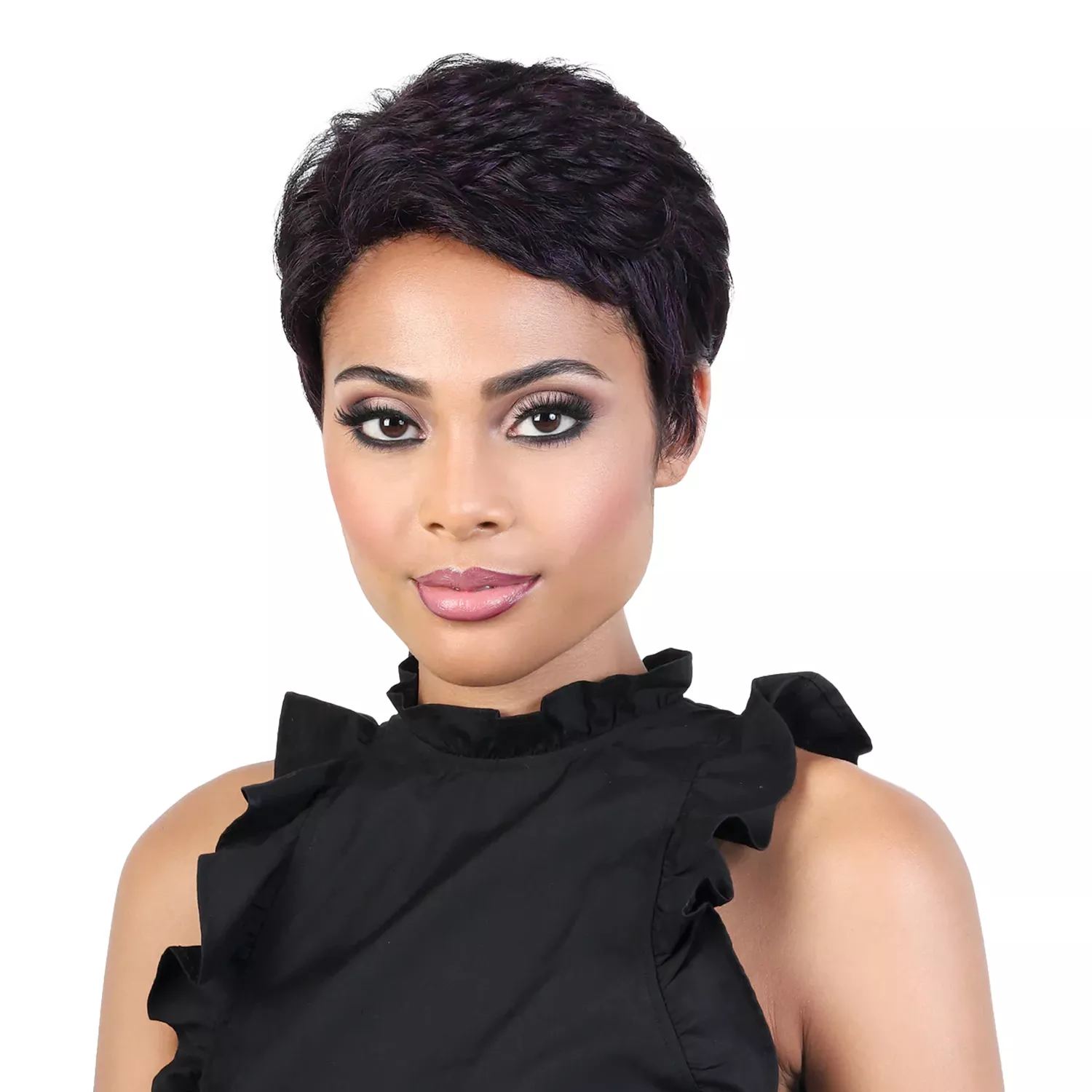 Short Pixie Cut Wig C-Curve Deep Part DP.Taylor