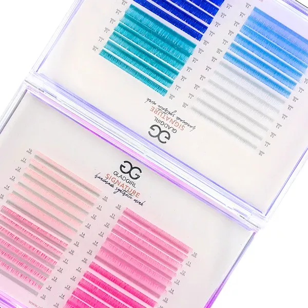 Signature Mink Mixed Length Techno-Color Lashes – D Curl