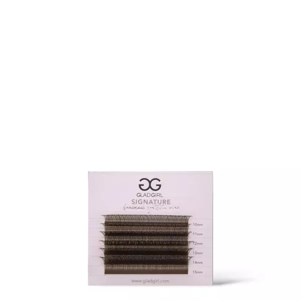 Signature Mink Mixed Length YY Dark Brown Lashes – D Curl 0.07 x 10 through 15mm
