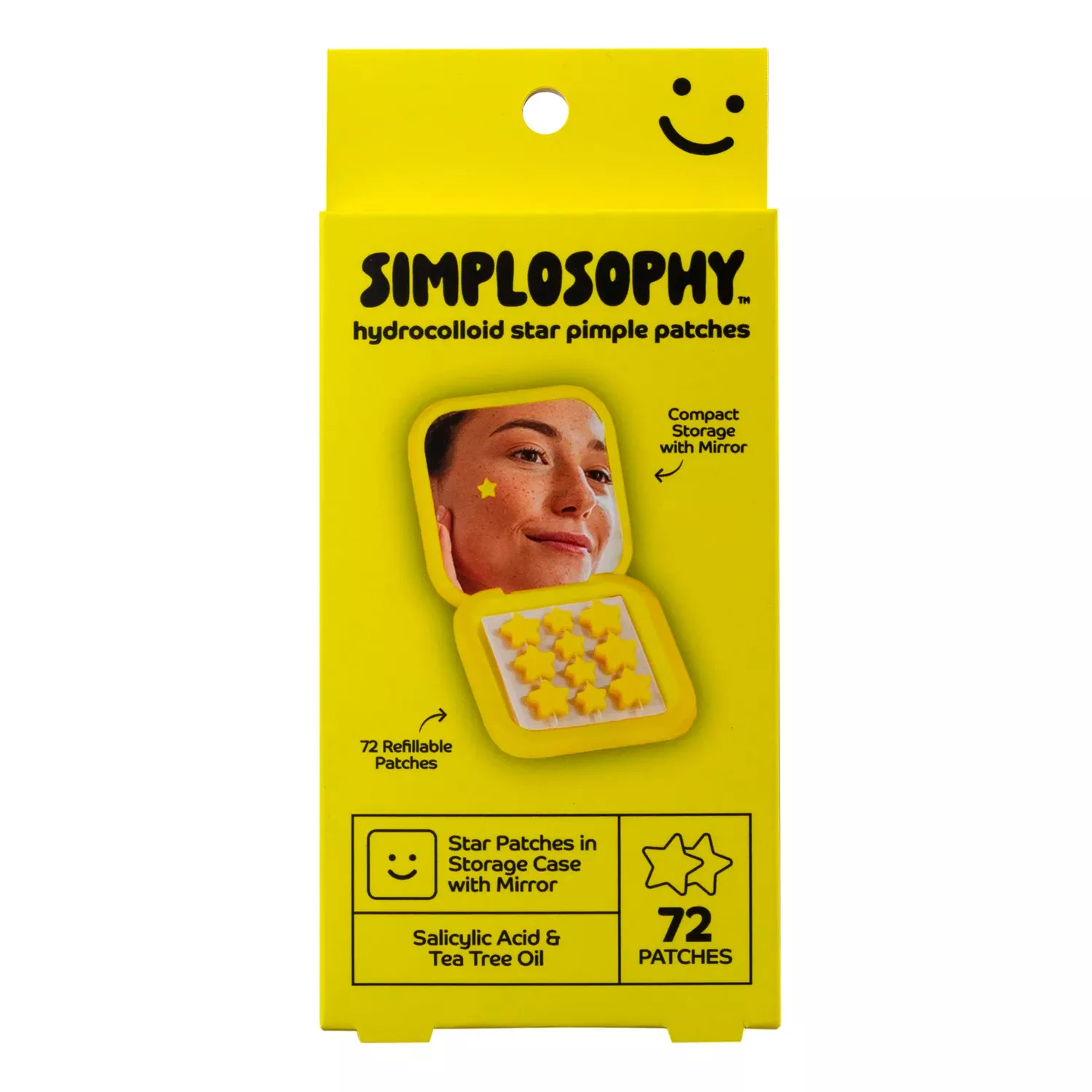Simplosophy Hydrocolloid Star Pimple Patches 72pcs