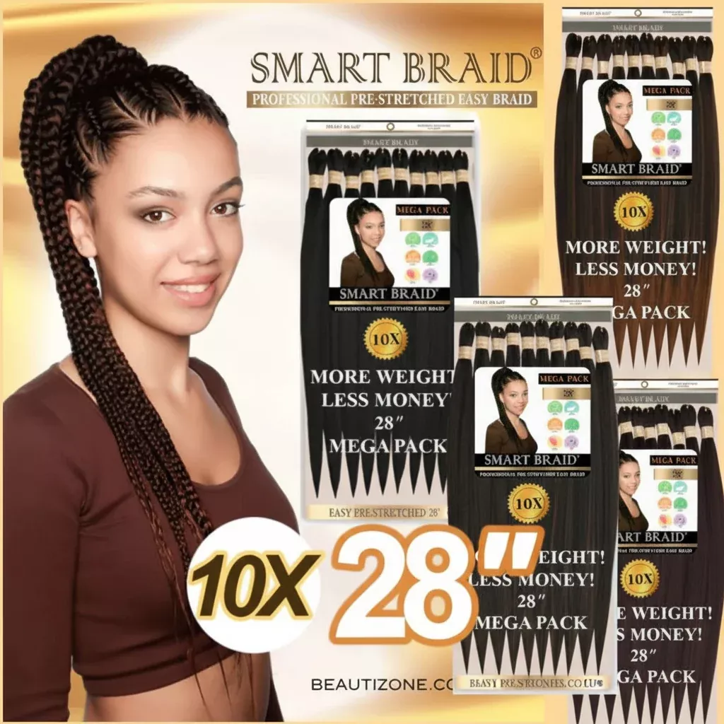 Smart Braid Pre-Stretched Synthetic Braid – 10 X 28″ VALUE PACK