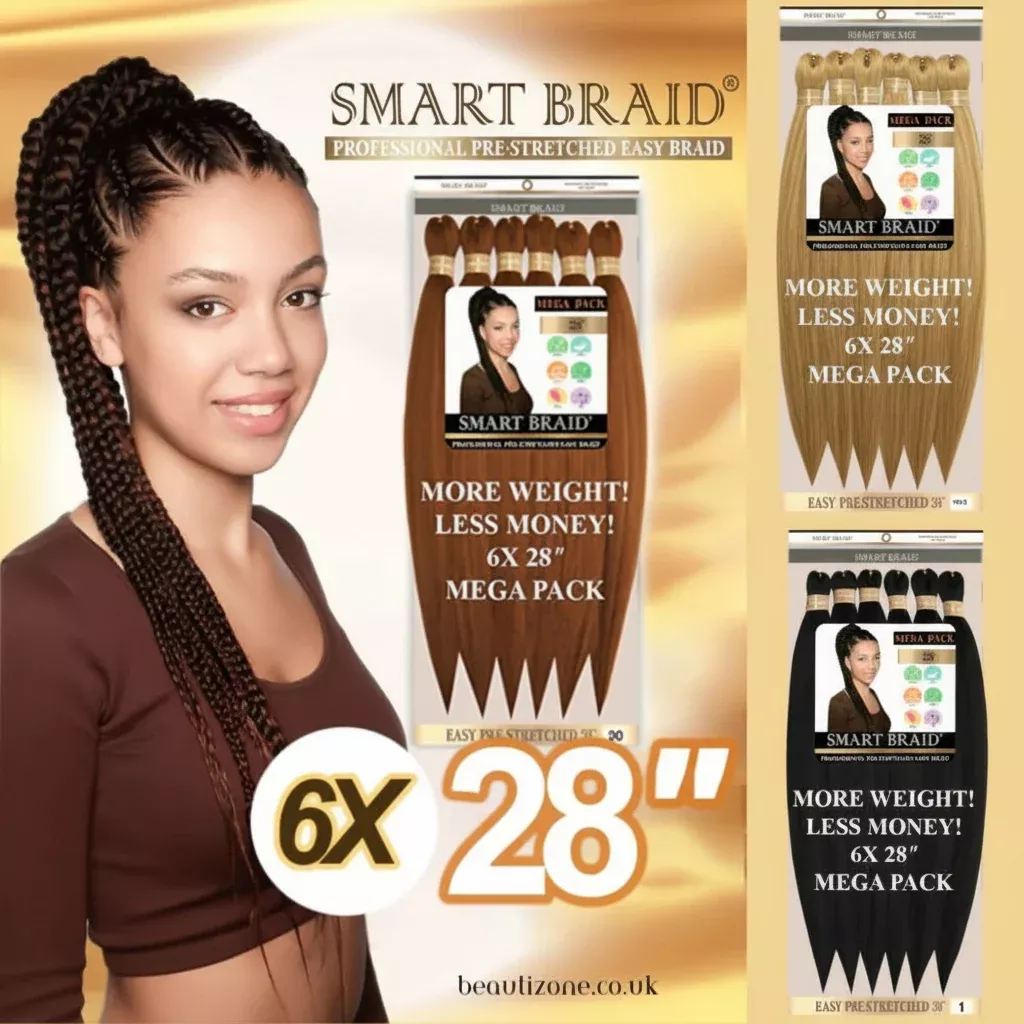 Smart Braid Pre-Stretched Synthetic Braid – 6 X 28″ VALUE PACK