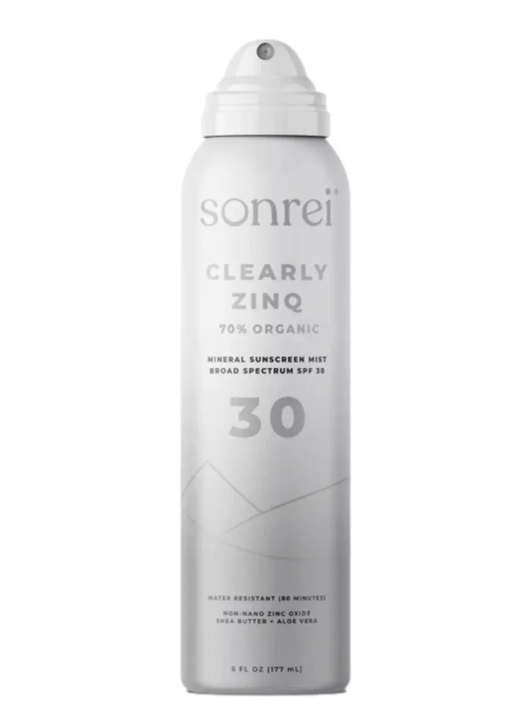 Sonrei Clearly Zinq Organic Mineral Sunscreen Mist SPF 30