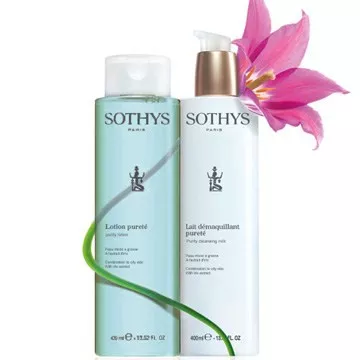 Sothys Purity Cleansing Milk & Purity Lotion Duo -13.52 oz each