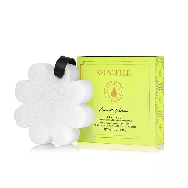 SPONGELLE WHITE BOXED FLOWER – COCONUT VERBENA