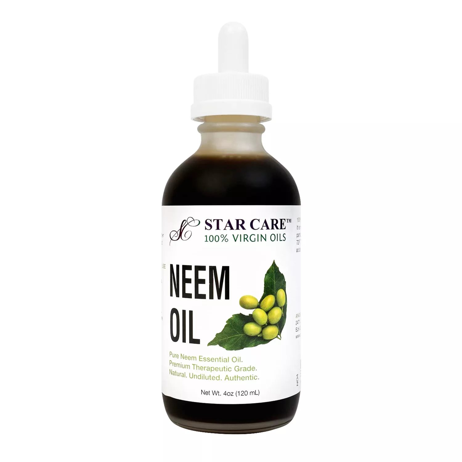 Star Care 100% Virgin Neem Oil 4oz/ 120ml