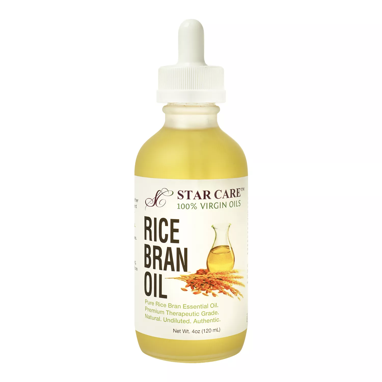 Star Care 100% Virgin Rice Bran Essential Oil 4oz