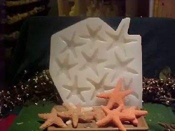 Starfish Small Soaps 9 Cavity Silicone Mold 5999