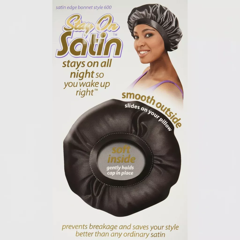 Stay On Satin Edge Bonnet Style - 600