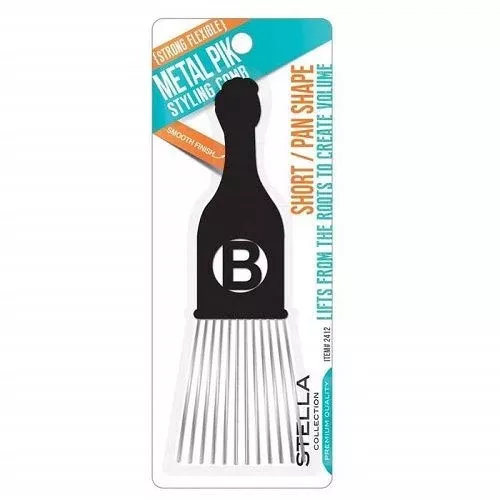Stella Collection Metal Pik Styling Comb – 2412
