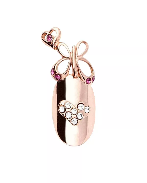 Stephen Nail Jewelry Butterfly (Medium Pink Gold)