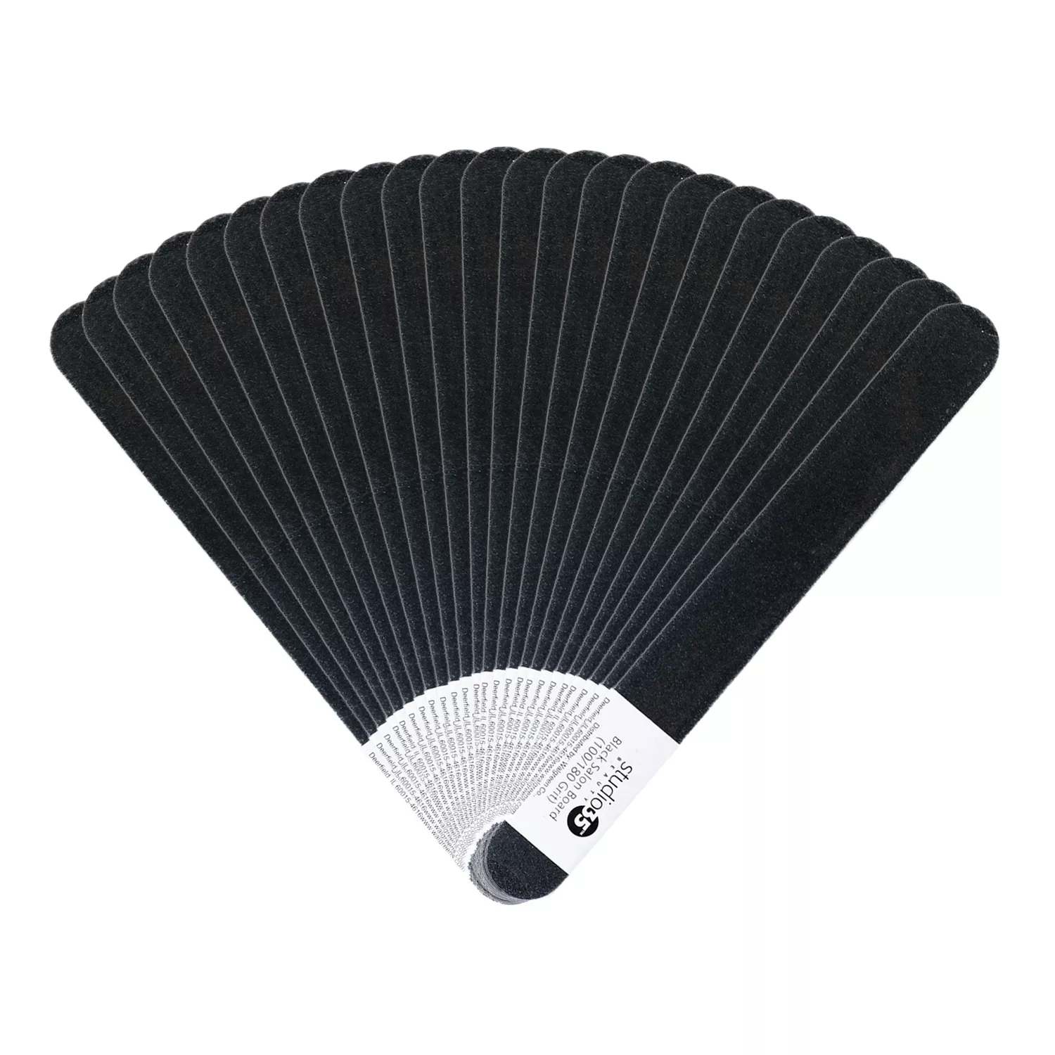 Studio 35 Beauty Black Salon Board (100/180 Grit) 24pcs