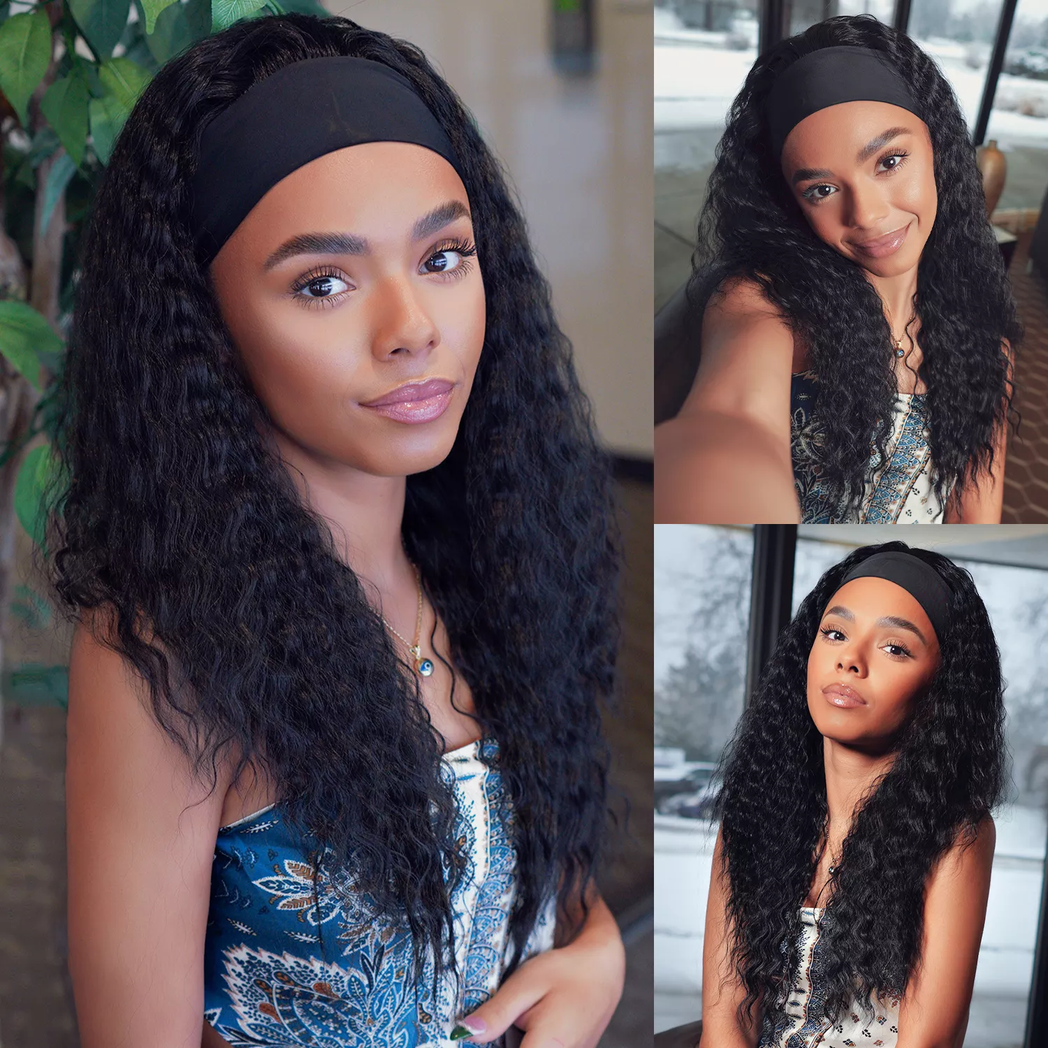 Studio Cut by Pros Glueless None Lace Headband Wig HBW002