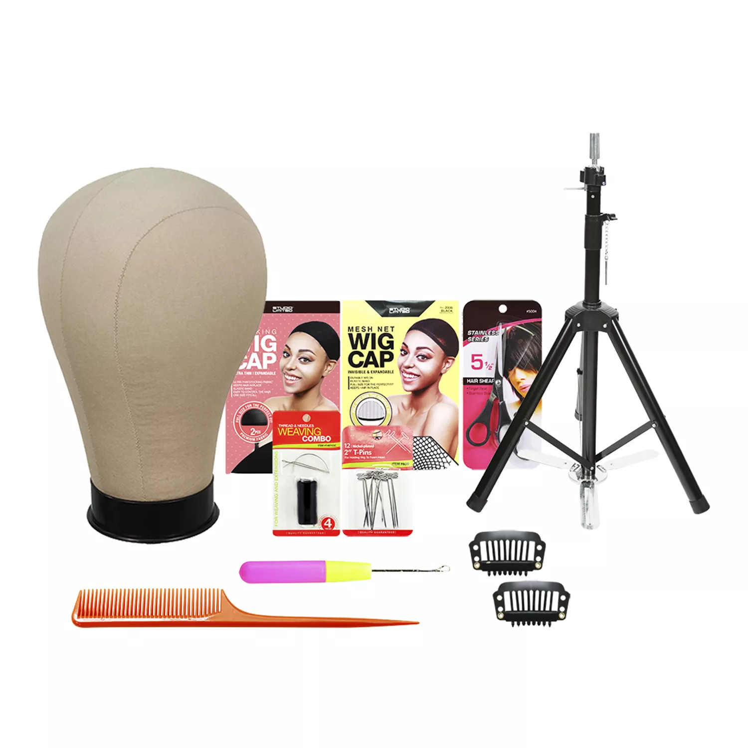 Studio Limited Mannequin Head Tripod Stand Adjustable with Canvas Block Head