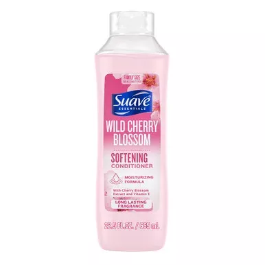 Suave Essentials Wild Cherry Blossom Softening Hair Conditioner 22.5Oz (665ml)