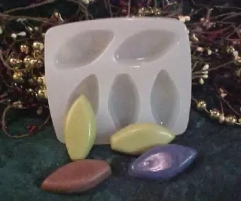 Surf Board Embeds 5 Cavity Silicone Mold 5106