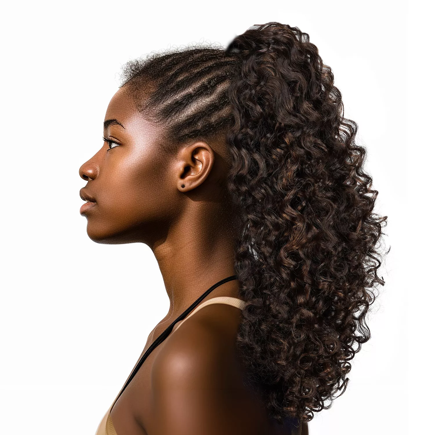 Synthetic Drawstring Ponytail Fincsse DS-Kalin