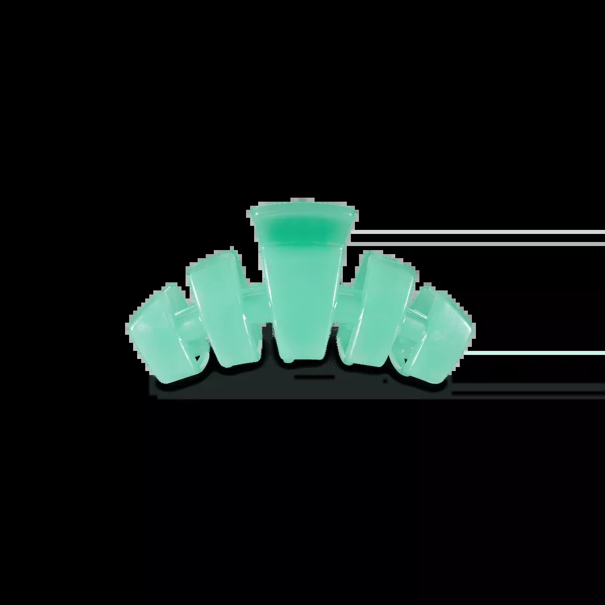 TELETIES Classic Spring Splash Tiny Claw Clip