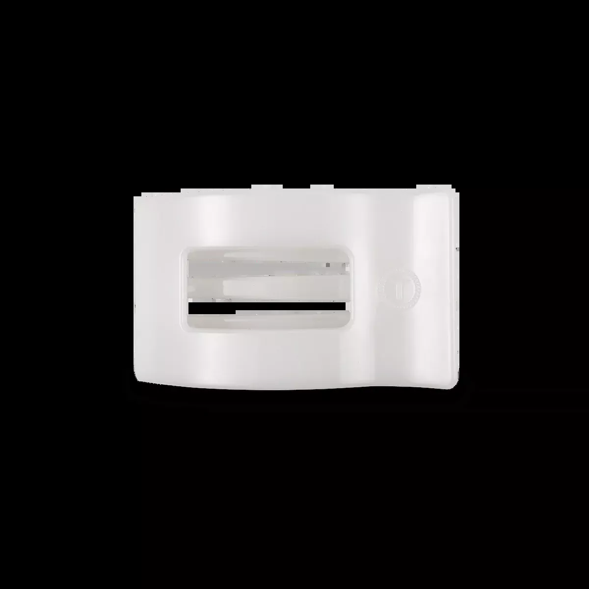 TELETIES Coconut White Small Flat Rectangle Hair Clip