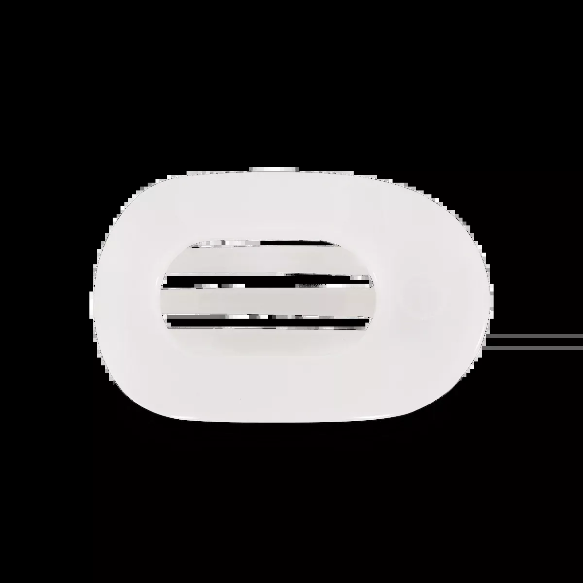TELETIES Coconut White Small Flat Round Hair Clip