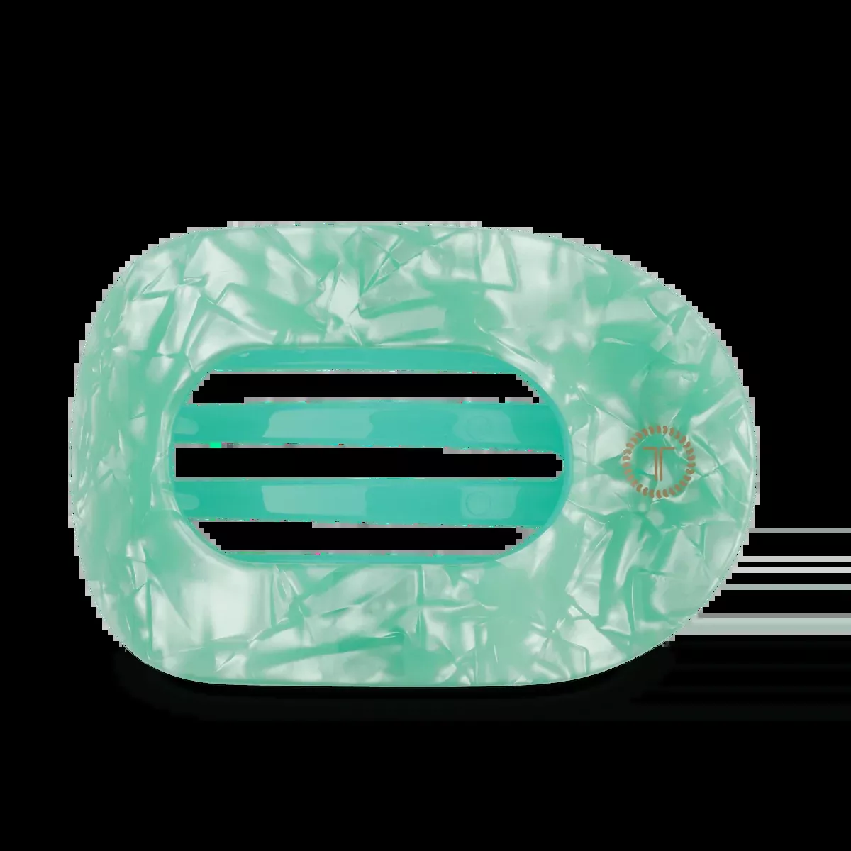 TELETIES Spring Splash Large Flat Round Hair Clip