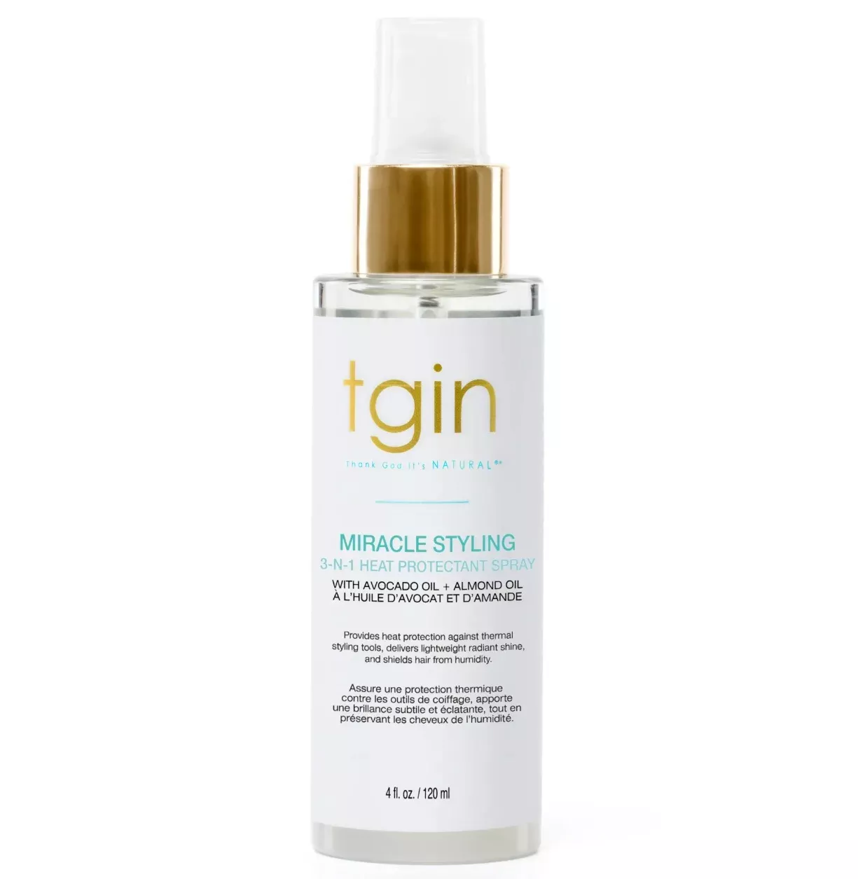 TGIN Miracle Styling 3-N-1 Heat Protectant Spray (4 oz)