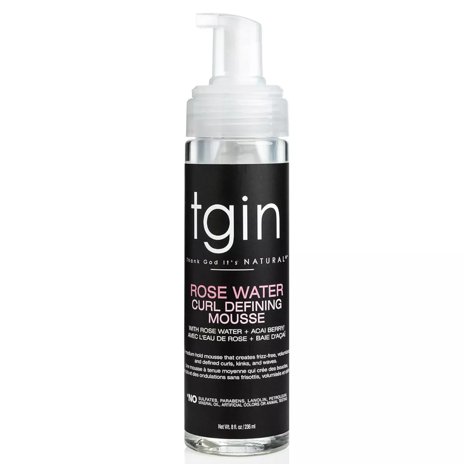 TGIN Rose Water Defining Mousse (13 oz)