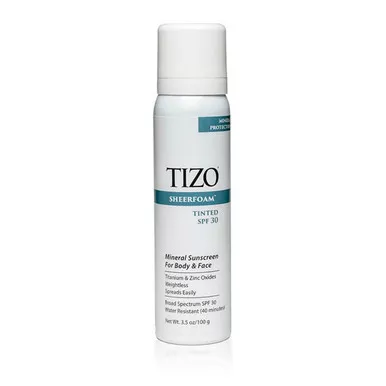 TIZO SheerFoam SunScreen Tinted SPF 30 - 3.5 oz (110)