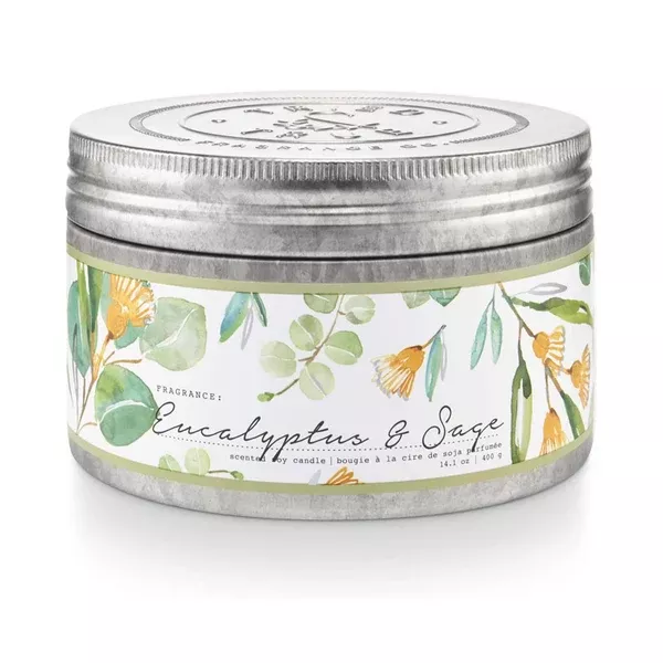 TRIED & TRUE LARGE TIN CANDLE – EUCALYPTUS & SAGE