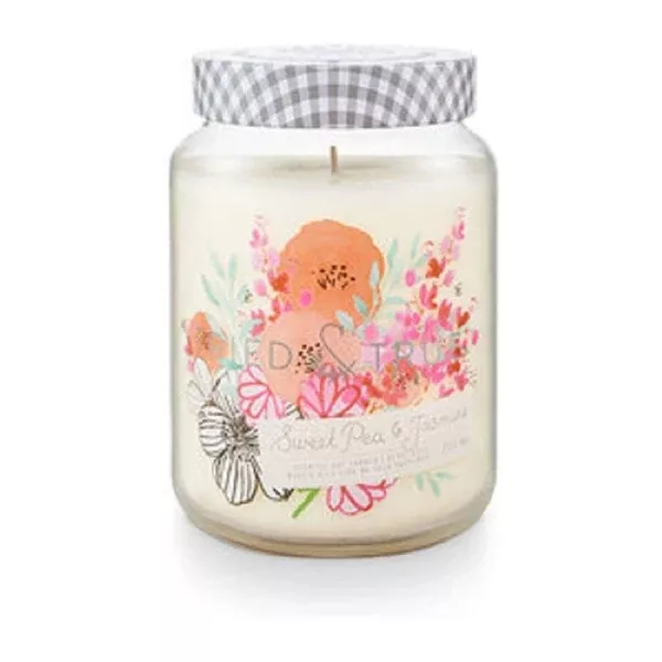 TRIED & TRUE XL JAR CANDLE – SWEET PEA & JASMINE