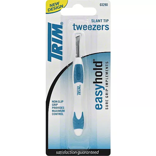 TRIM EASYHOLD SLANT TIP TWEEZERS
