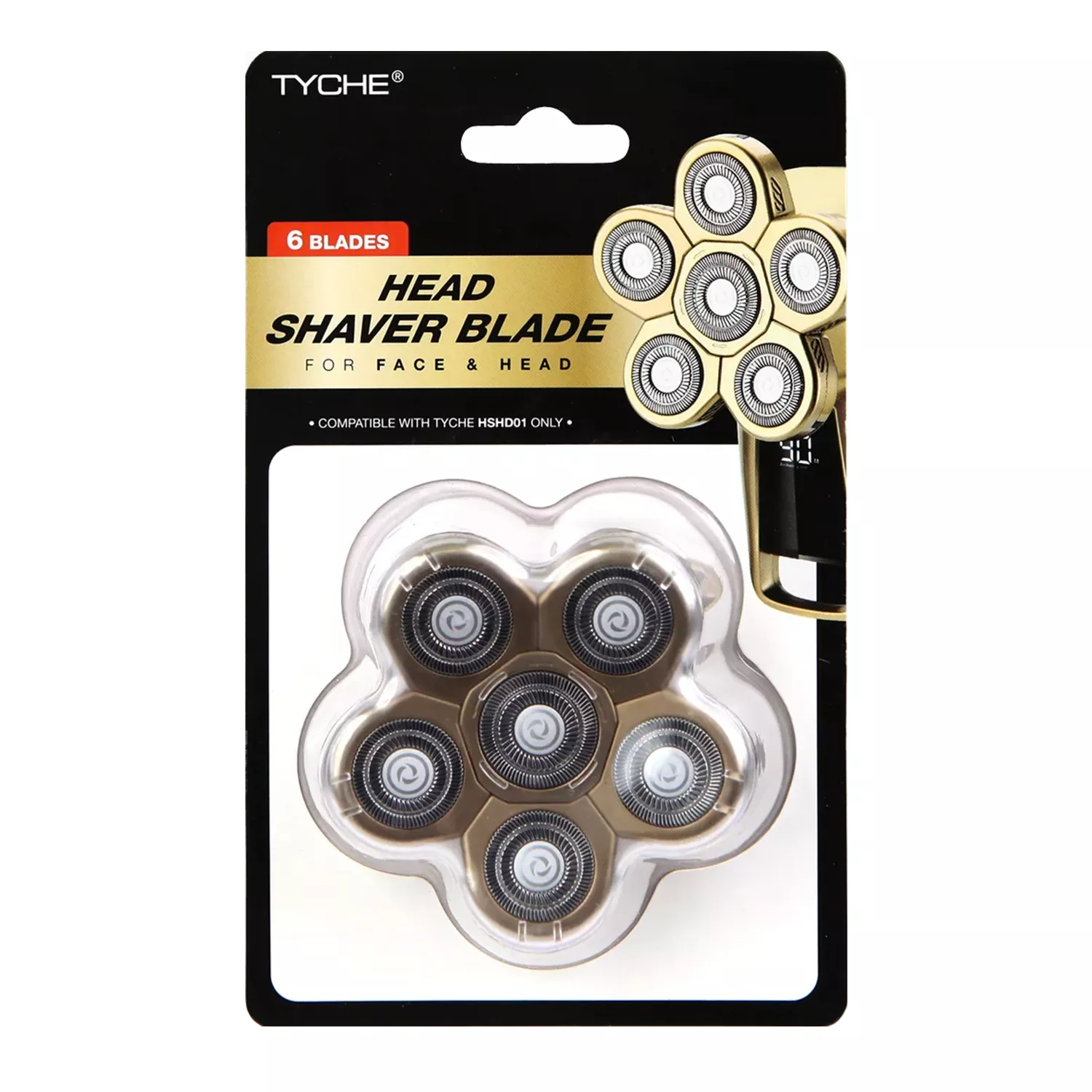 Tyche 6 Blades Head Shaver Blade