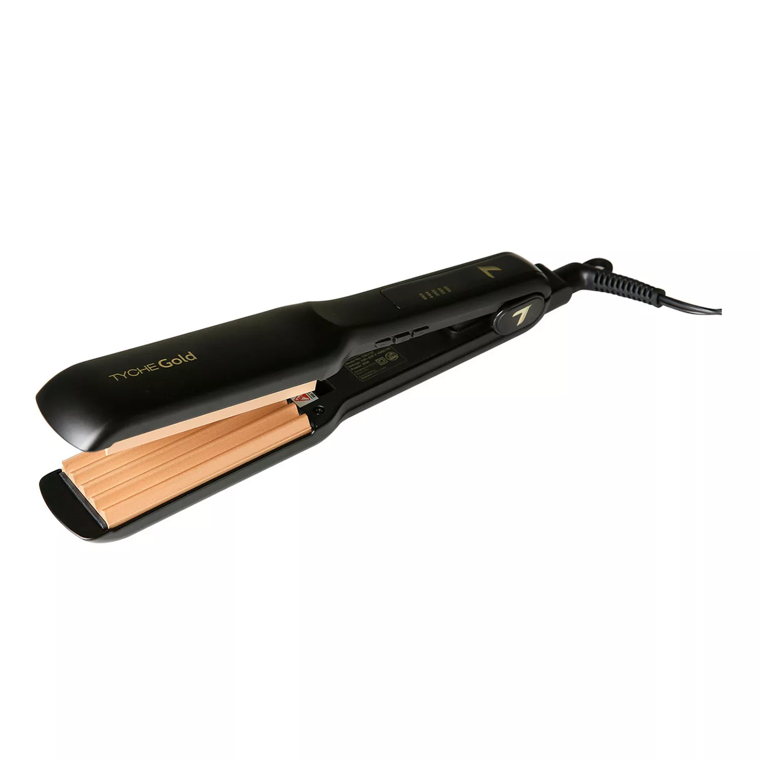 Tyche Double Coated Gold Crimping Iron 1 1/2"