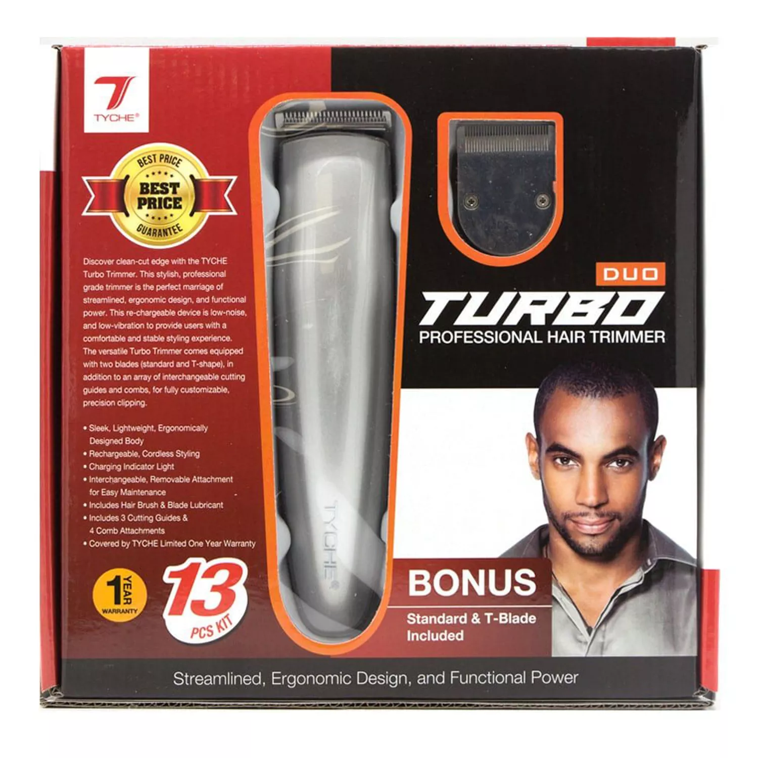 Tyche Turbo Duo Hair Trimmer 13pcs Kit