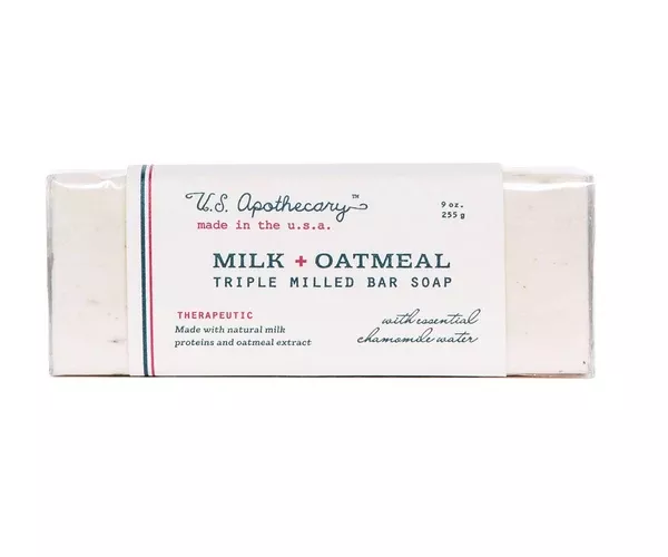 U.S. APOTHECARY MILK AND OATMEAL BAR SOAP