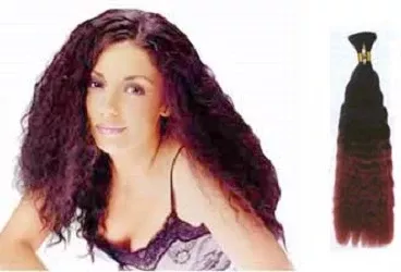 Unique Wiiv Human Hair Super BulkWET & WAVY 14" - 24"