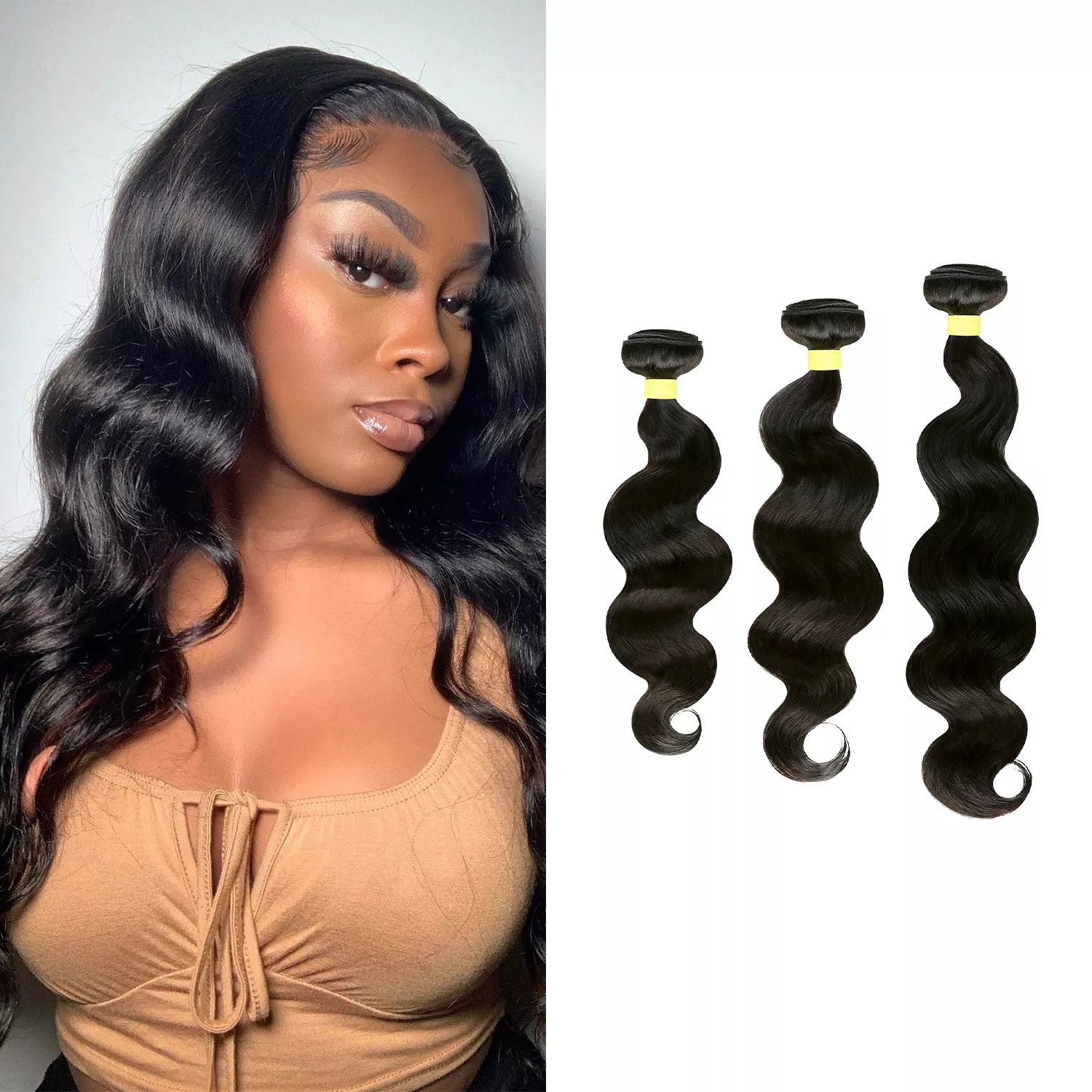 Upscale 100% Virgin Human Hair Unprocessed Bundle Hair Weave Body Wave 12A 3pcs