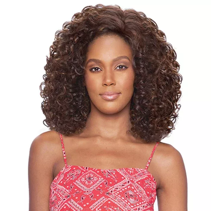 Vanessa Honey-4 Brazilian Human Hair Blend Swissilk 4x4 Lace Front Wig - T4HB DEKIS