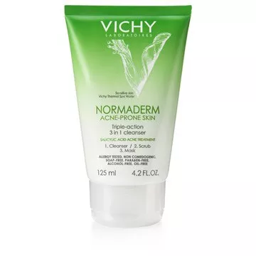 Vichy Normaderm Triple Action 3 in 1 Cleanser - 4.2 oz (M42529)