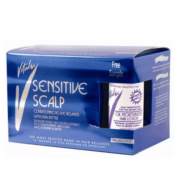 Vitale Sensitive Scalp Conditioning No-Lye Relaxer With Shea Butter – One Application