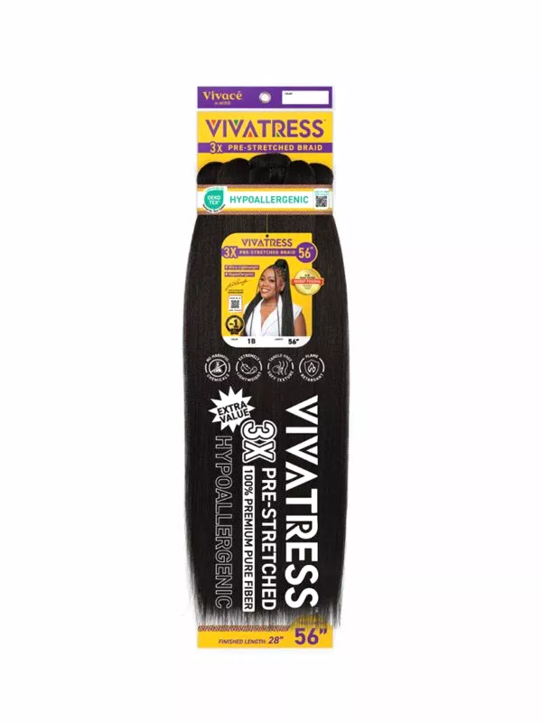 VIVATRESS 56″ 3X VIVATRESS PRE-STRETCHED BRAID