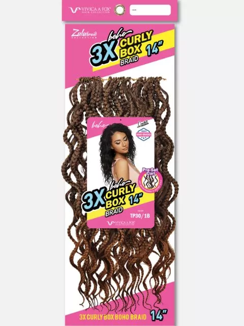 Vivica A Fox 100% Hand-Braided 3X CURLY BOHO BOX BRAID”