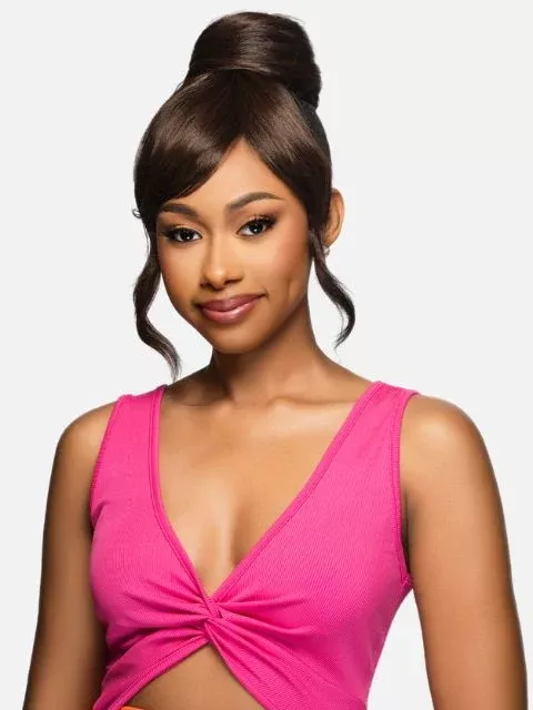 Vivica A Fox Bang N Bun Two in One Bang & Pony- BPB-ROSA