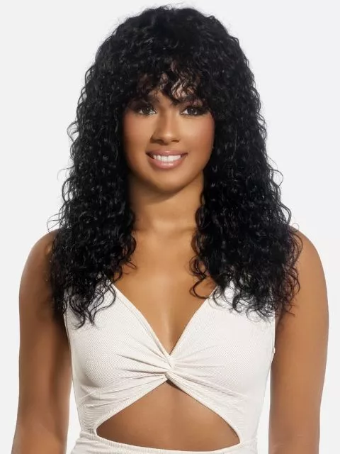 Vivica A Fox Black Rose 100% Human Hair Full Wig -OCEAN