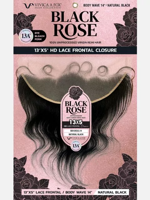 Vivica A Fox Black Rose 13X5 HD Lace Frontal Closure- BODY WAVE"